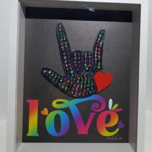 Amazing colorful multi letters beads Alphabets I Love you "American sign language"