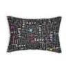 I love you in American sign language Spun Polyester Lumbar Pillow - Image 2