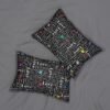 I love you in American sign language Spun Polyester Lumbar Pillow - Image 4