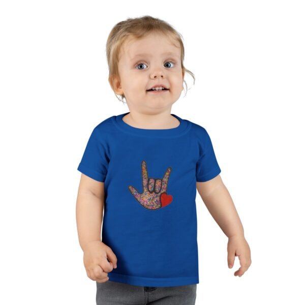 ASL Handshape "American Sign Language" Toddler T-shirt - Image 18