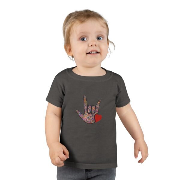 ASL Handshape "American Sign Language" Toddler T-shirt - Image 15