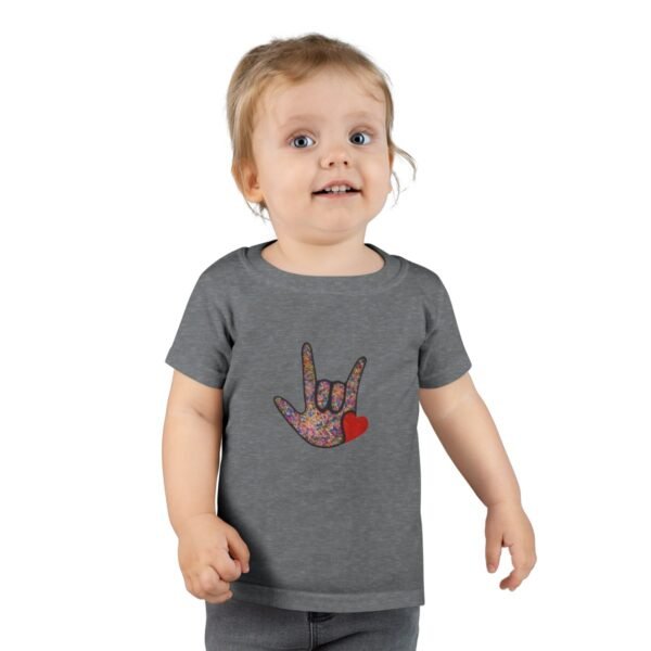 ASL Handshape "American Sign Language" Toddler T-shirt - Image 3