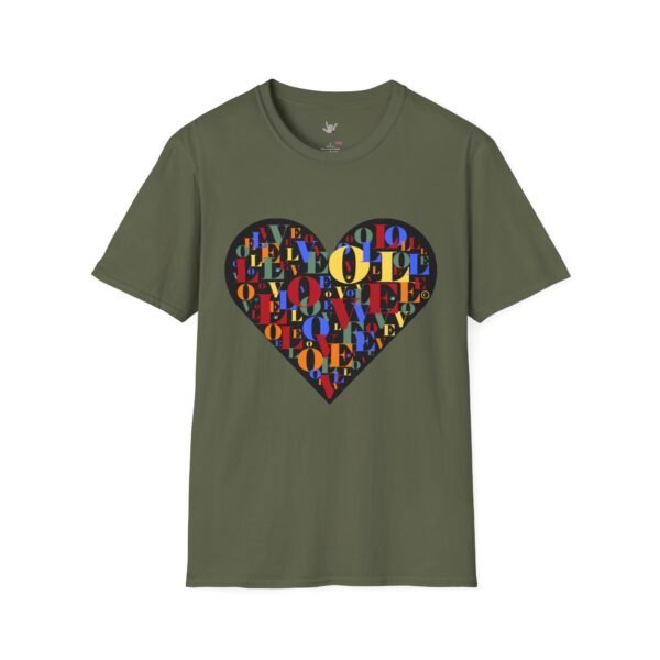 Beautiful LOVE-LOVE Unisex Softstyle T-Shirt - Image 23