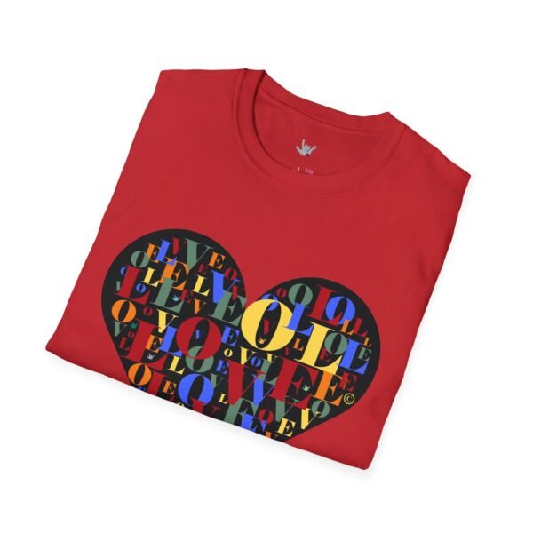 Beautiful LOVE-LOVE Unisex Softstyle T-Shirt - Image 57