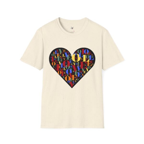 Beautiful LOVE-LOVE Unisex Softstyle T-Shirt - Image 20