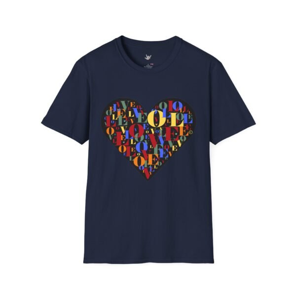 Beautiful LOVE-LOVE Unisex Softstyle T-Shirt - Image 46