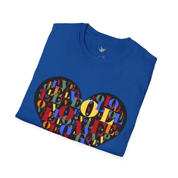 Beautiful LOVE-LOVE Unisex Softstyle T-Shirt - Image 45