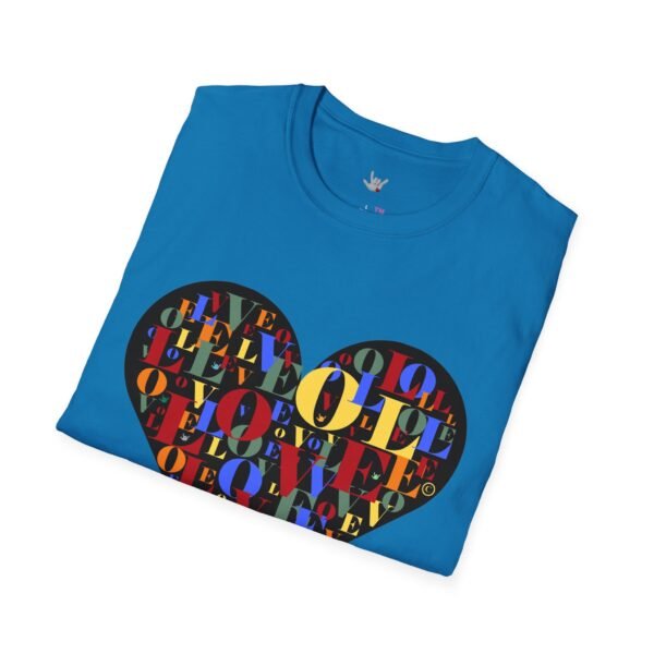 Beautiful LOVE-LOVE Unisex Softstyle T-Shirt - Image 42