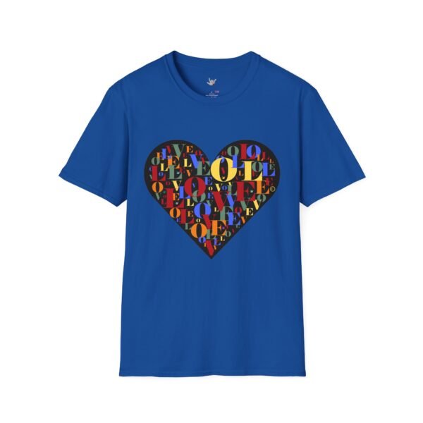 Beautiful LOVE-LOVE Unisex Softstyle T-Shirt - Image 43