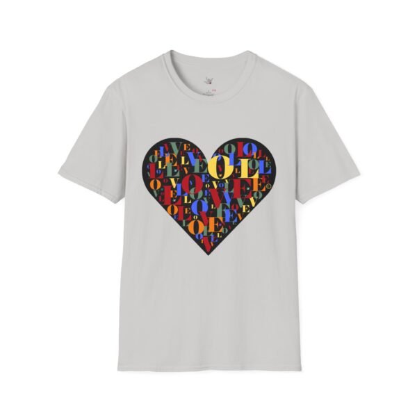 Beautiful LOVE-LOVE Unisex Softstyle T-Shirt - Image 14