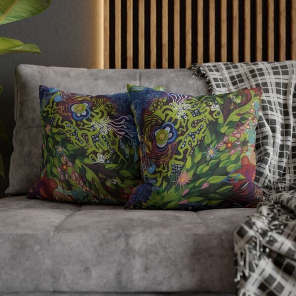 Real Abstract art Square Poly Canvas Pillowcase