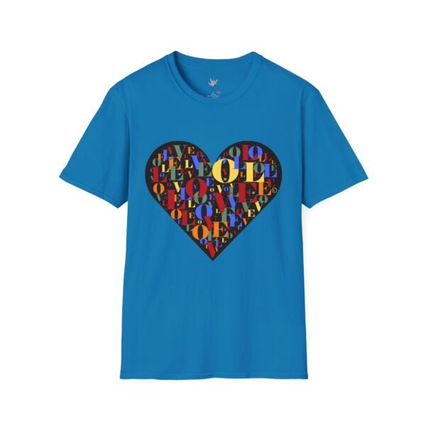 Beautiful LOVE-LOVE Unisex Softstyle T-Shirt - Image 40