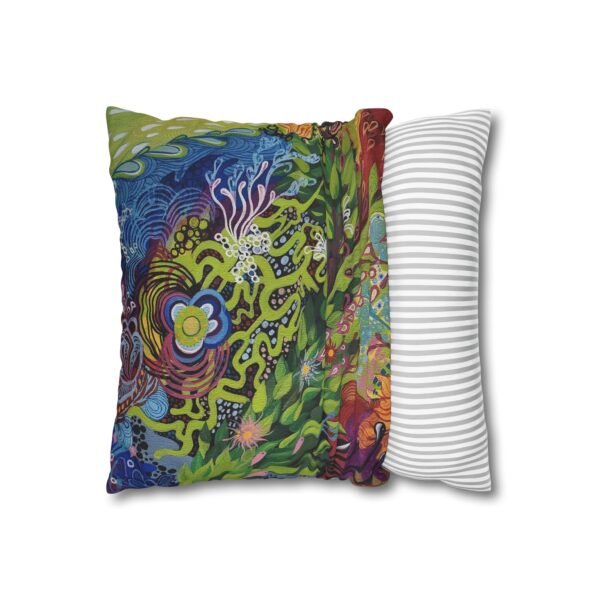 Real Abstract art Square Poly Canvas Pillowcase - Image 5