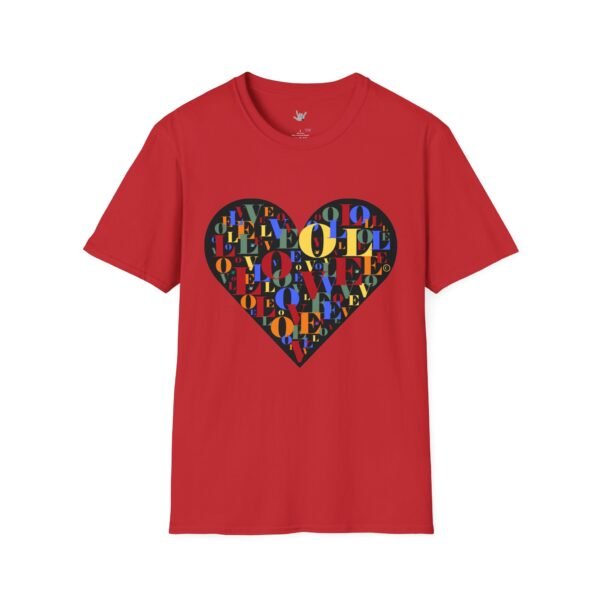 Beautiful LOVE-LOVE Unisex Softstyle T-Shirt - Image 55