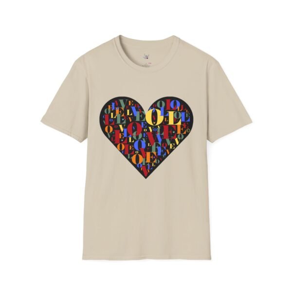 Beautiful LOVE-LOVE Unisex Softstyle T-Shirt - Image 11