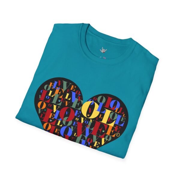 Beautiful LOVE-LOVE Unisex Softstyle T-Shirt - Image 33