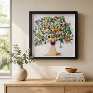 Floral Quilling paper Tree of Life