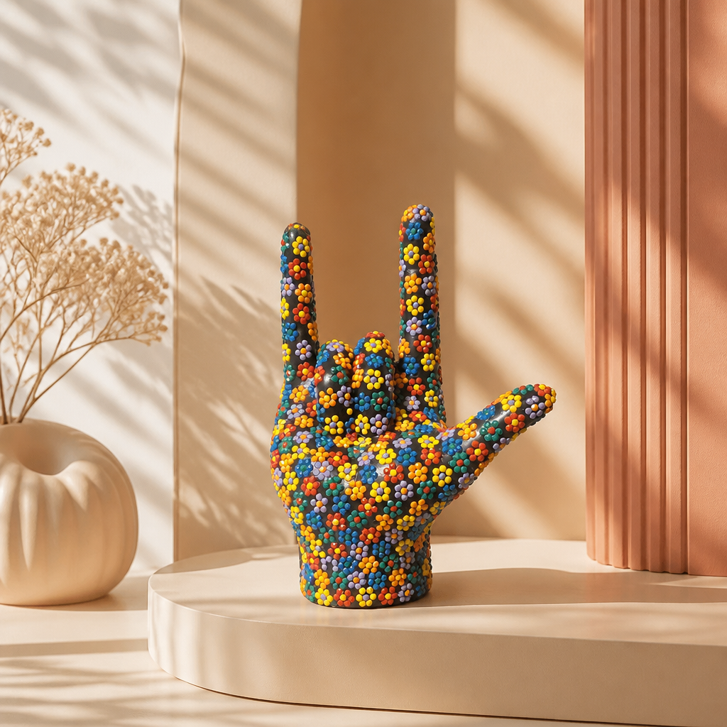 LQBTQ floral pastel beads Figurine